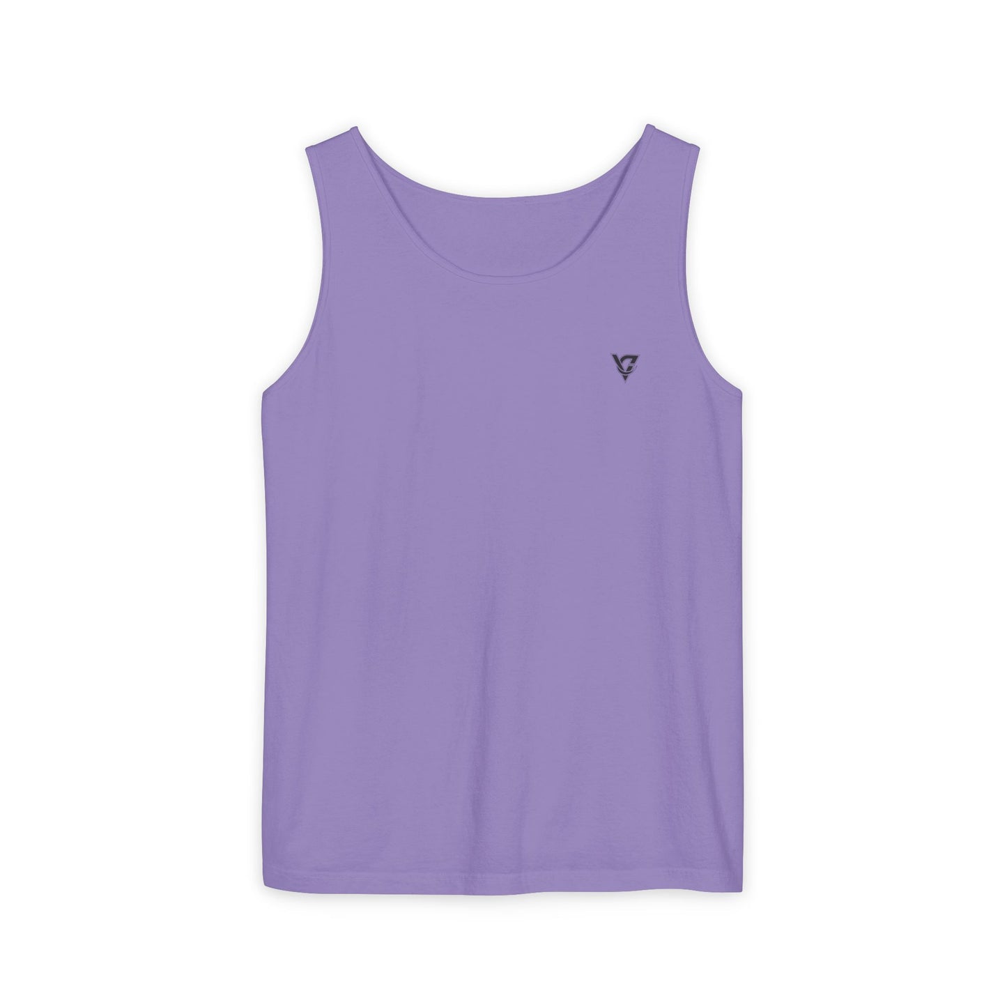 Minimal Geometric Triangle Logo Tank Top | Chest Emblem