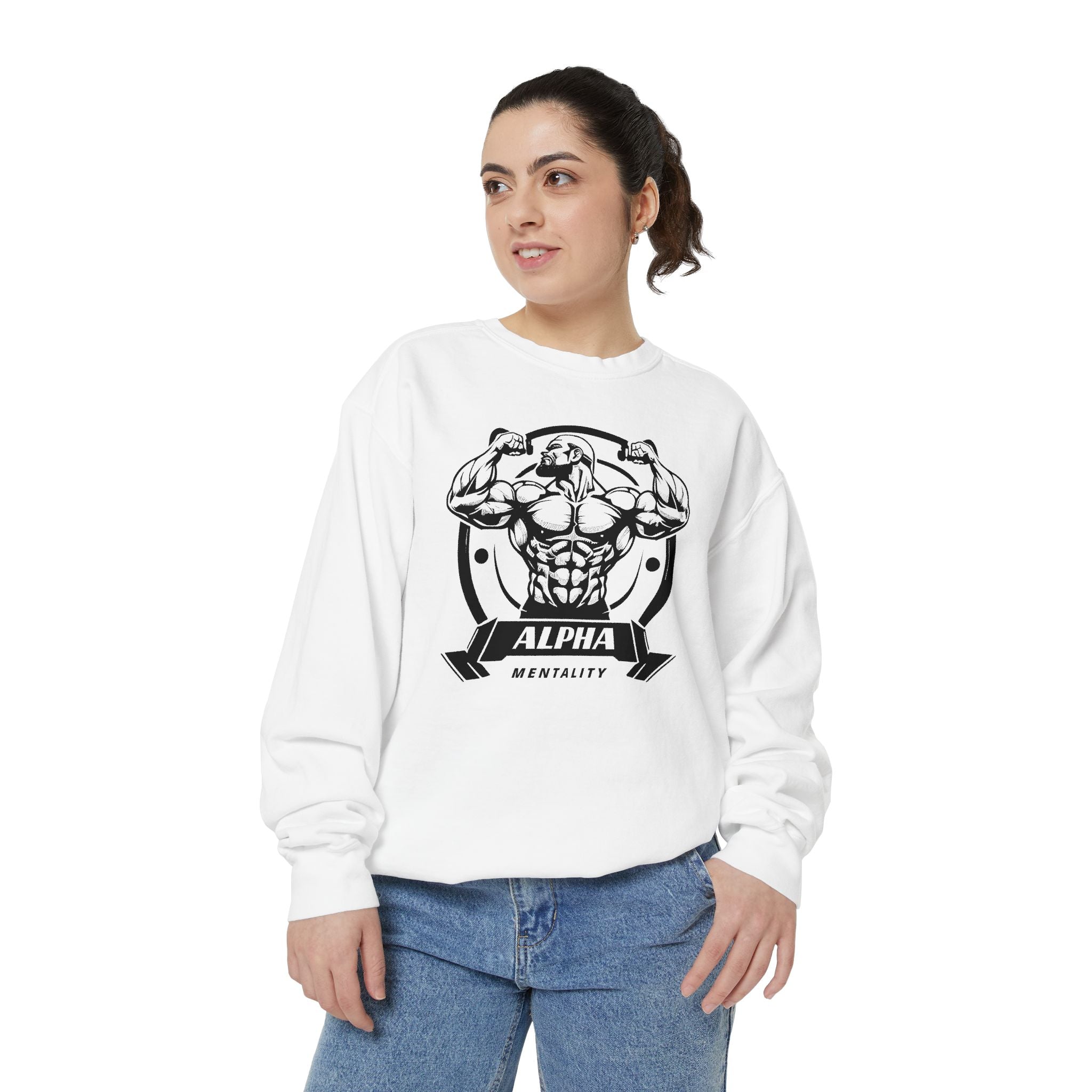 Alpha Mentality Sweatshirt | Muscular Gym Crewneck