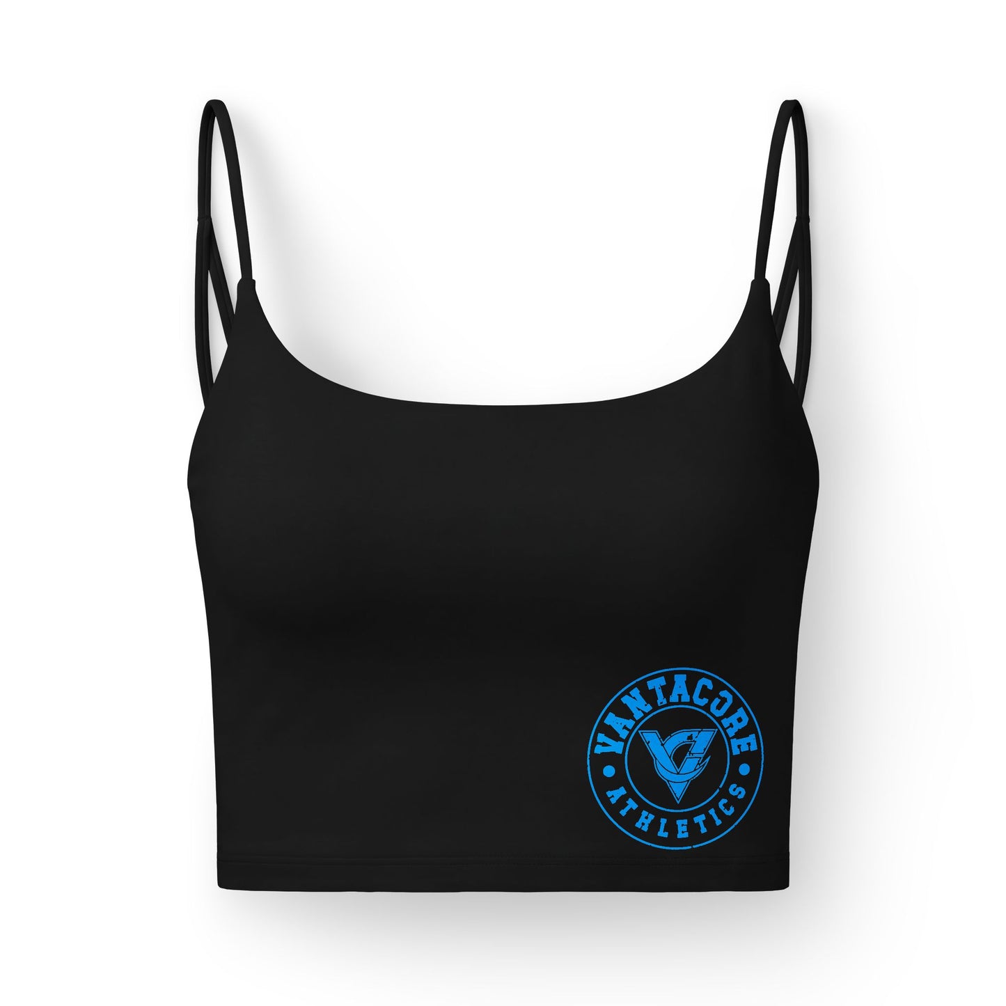 Luxe Women's Crop Bra — Minimal Athletic Logo Sports Bralette