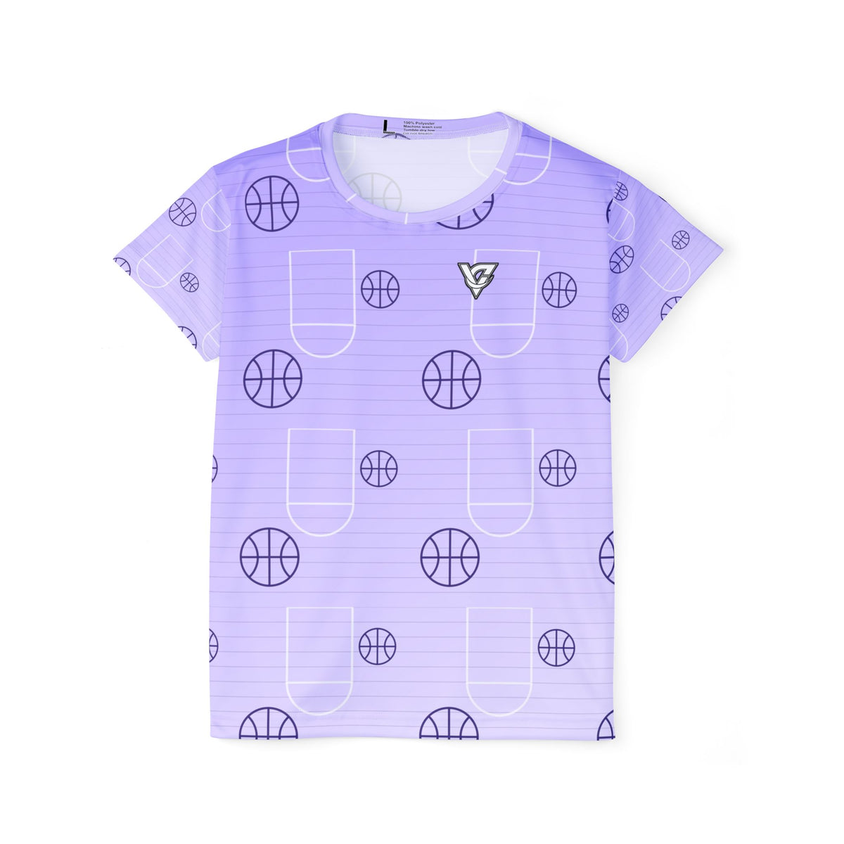 Basketball Lavender Mist Court Seam Women's Sports Jersey
