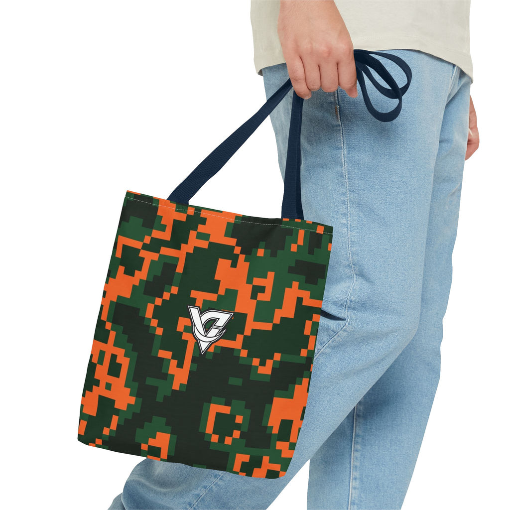 Evergreen Ember Digital Camo Tote Bag — All-Over Print Gym & Everyday Tote