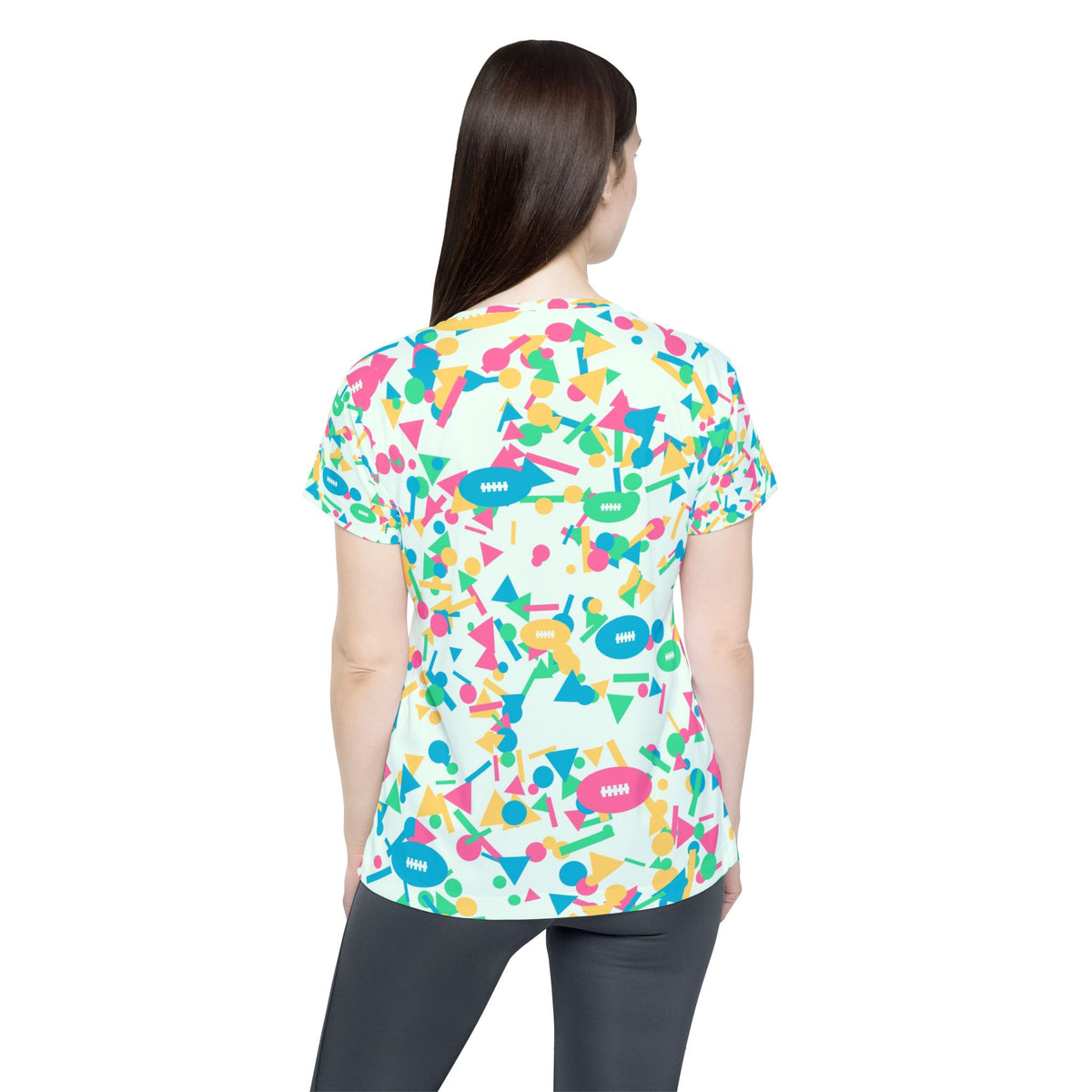 Football Mint Sorbet Confetti Pop Women's Sports Jersey