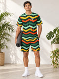 Yoga Jungle Juice Chevron Rush Men's Sports Jersey - front view