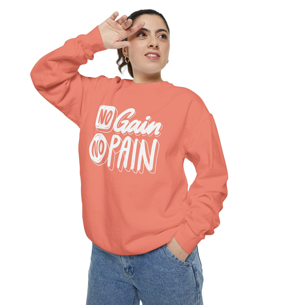 No Gain No Pain Sweatshirt | Motivational Fitness Crewneck