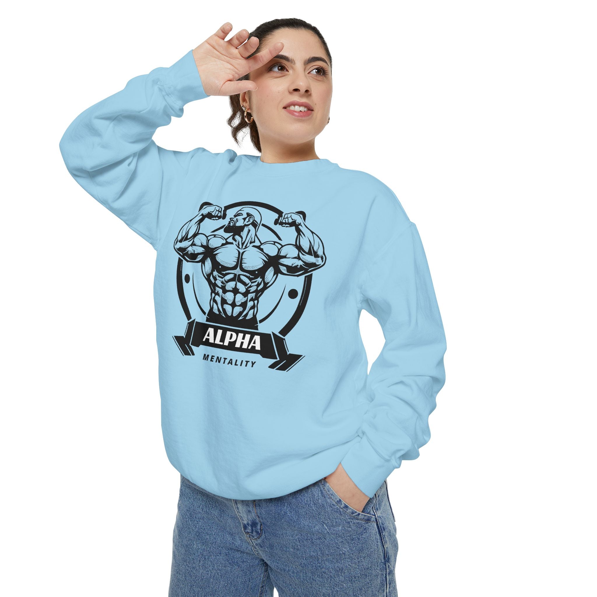 Alpha Mentality Sweatshirt | Muscular Gym Crewneck