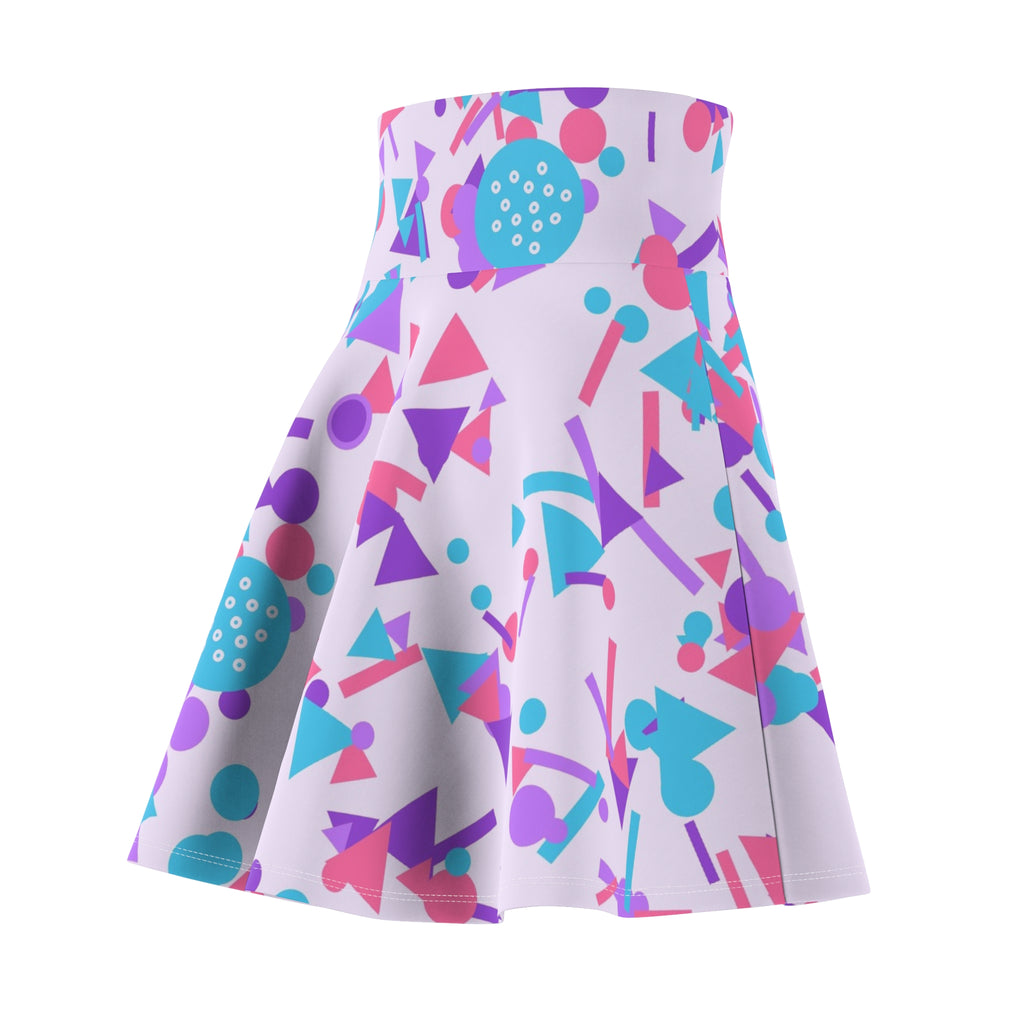 Golf Lilac Wave Confetti Pop Women's Athletic Skater Skirt
