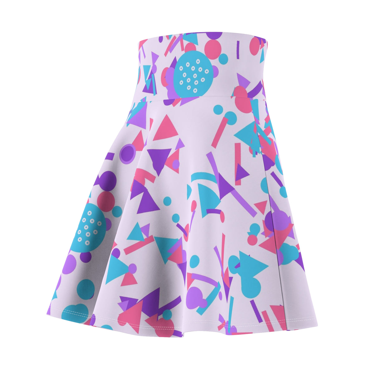 Golf Lilac Wave Confetti Pop Women's Athletic Skater Skirt