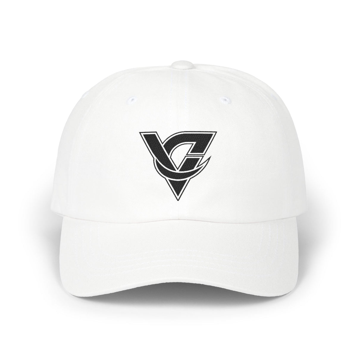 Dad Cap Vintage Monogram Triangle Logo Embroidered Hat by Vantacore Athletics