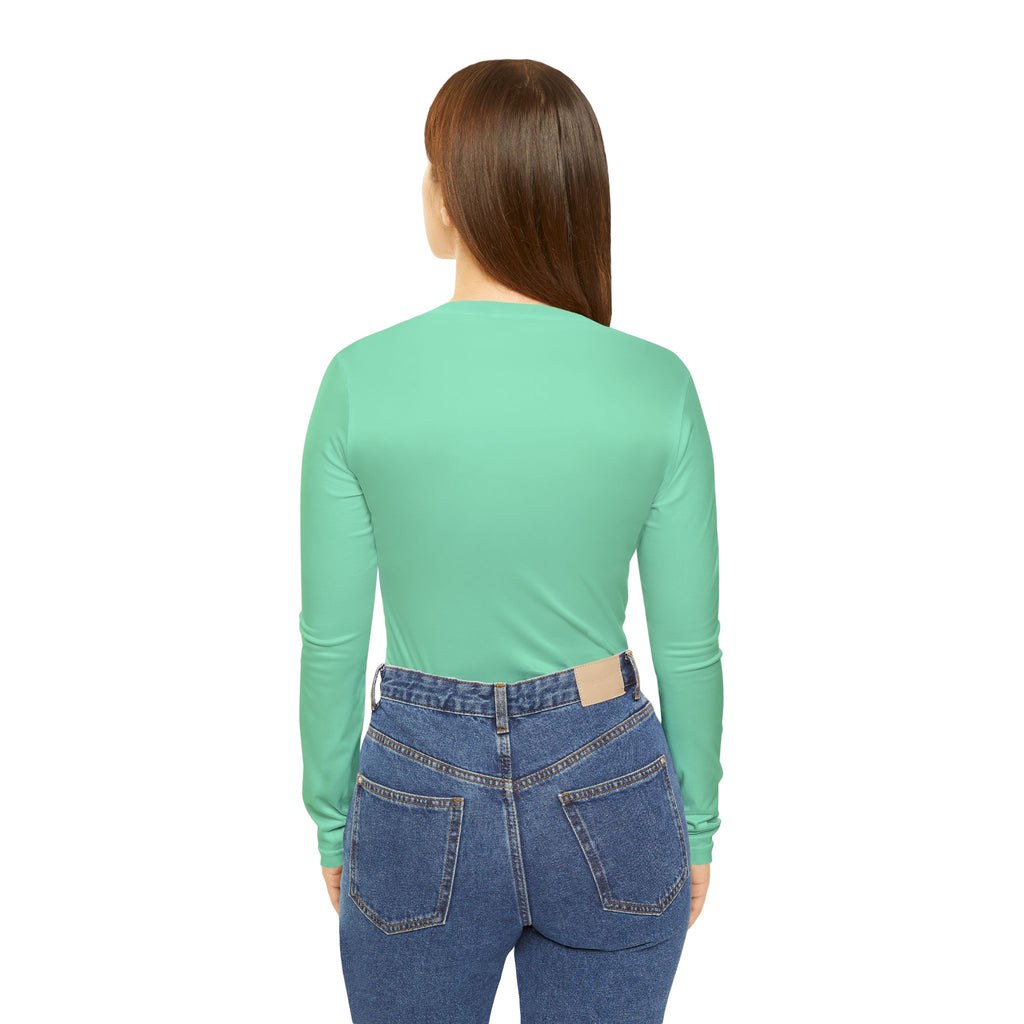 Mint Essential Women's Long Sleeve V-Neck Athletic Top