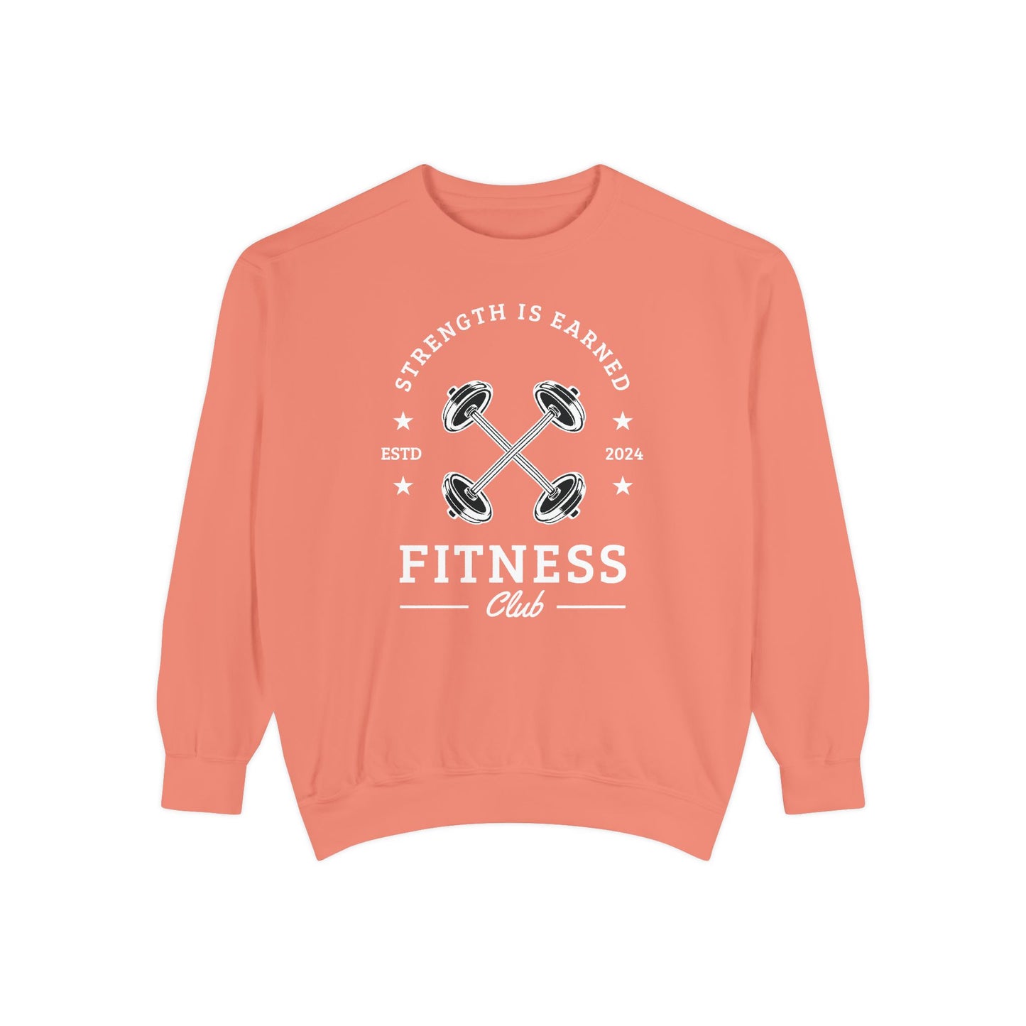 Fitness Club Sweatshirt | "Strength Is Earned" Crewneck
