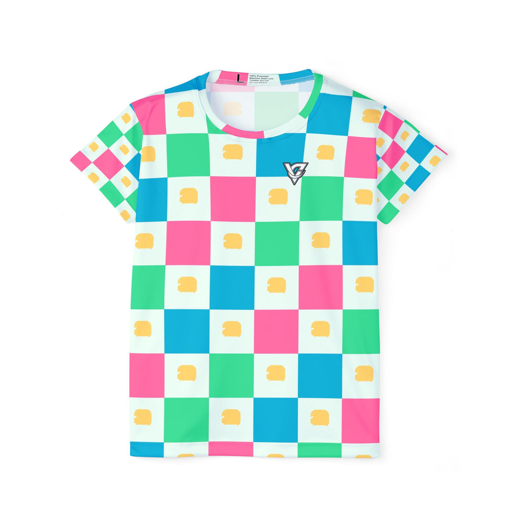 Combat Sports Mint Sorbet Checker Drive Women's Sports Jersey