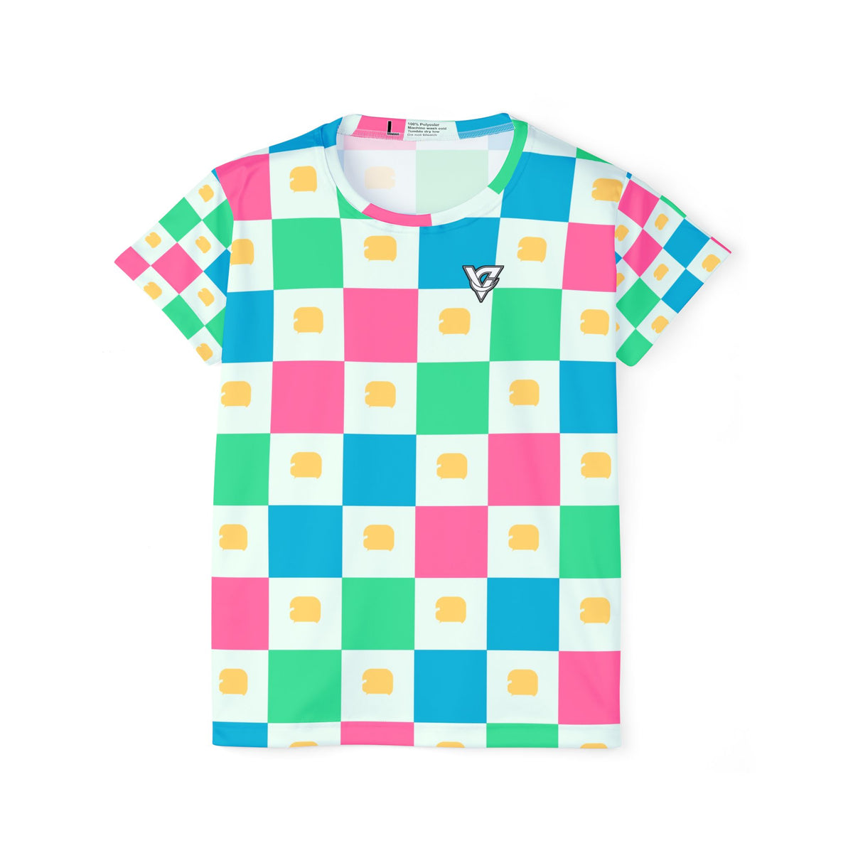 Combat Sports Mint Sorbet Checker Drive Women's Sports Jersey