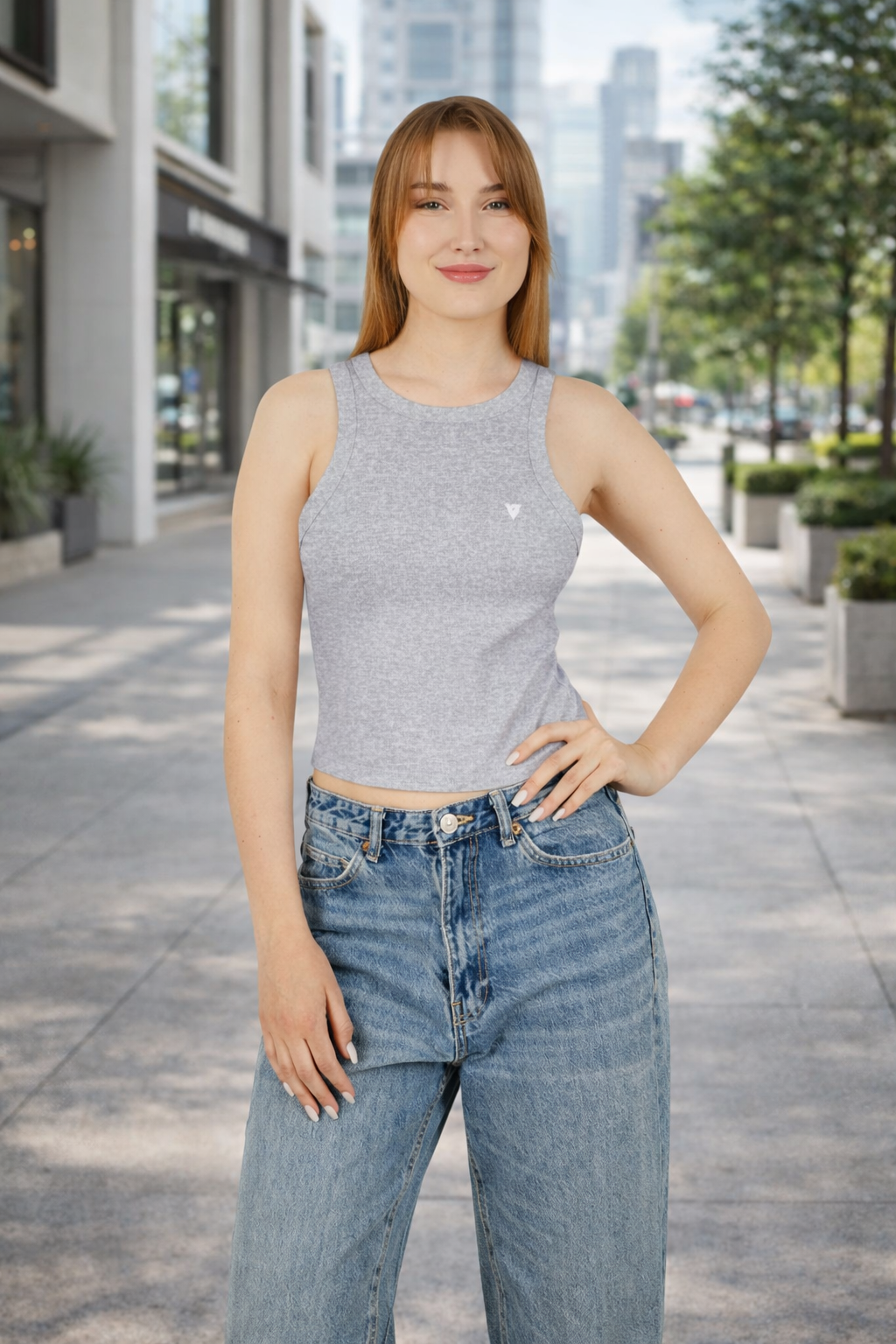 Tank Top | Rib Racer Back