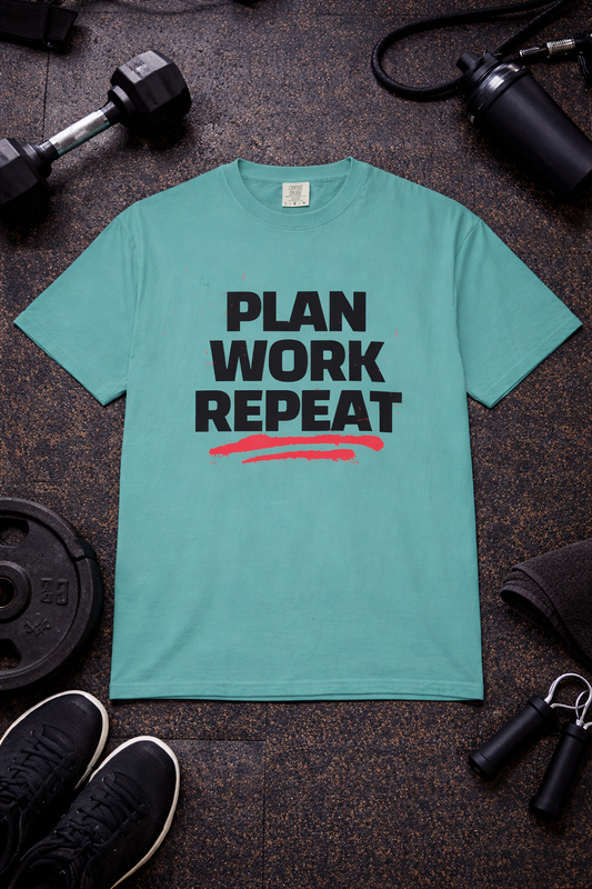 Plan Work Repeat | T-Shirt
