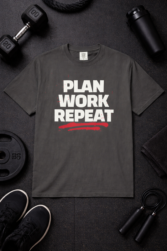 Plan Work Repeat | Graphic T-Shirt