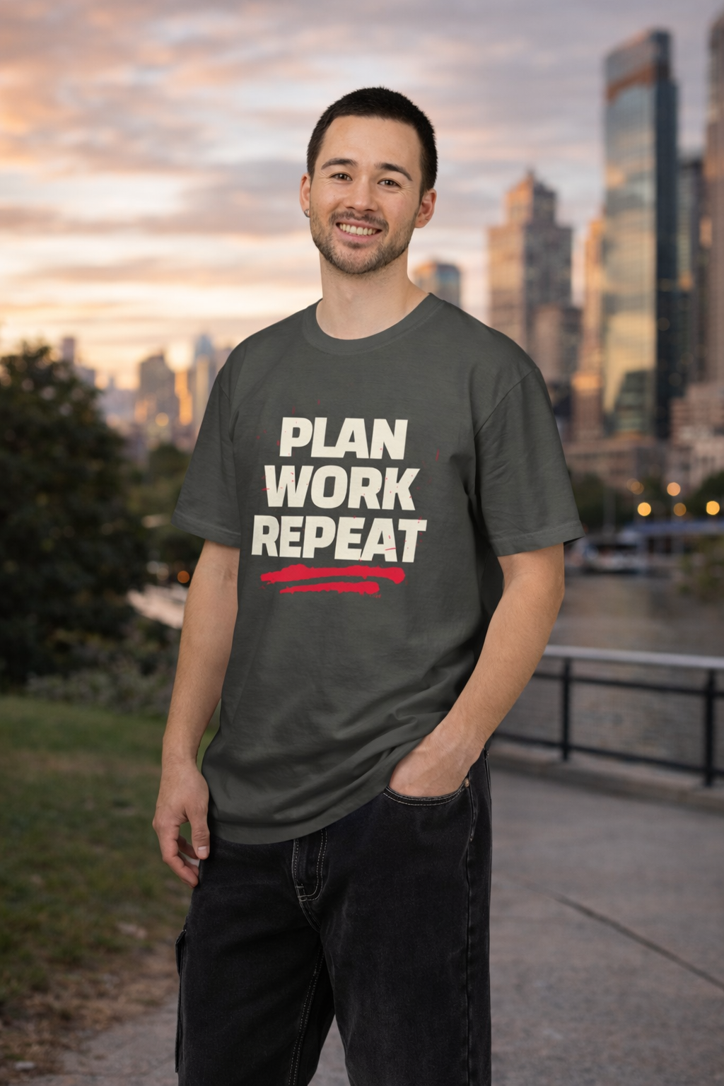 Plan Work Repeat  | Graphic T-Shirt