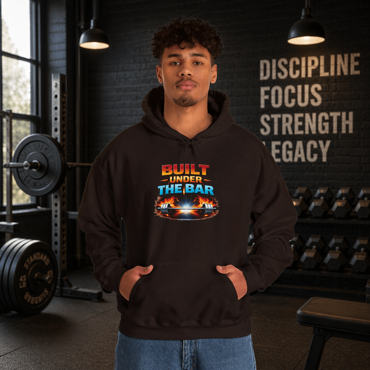 Built Under the Bar | Heavy Hooded Sweatshirt