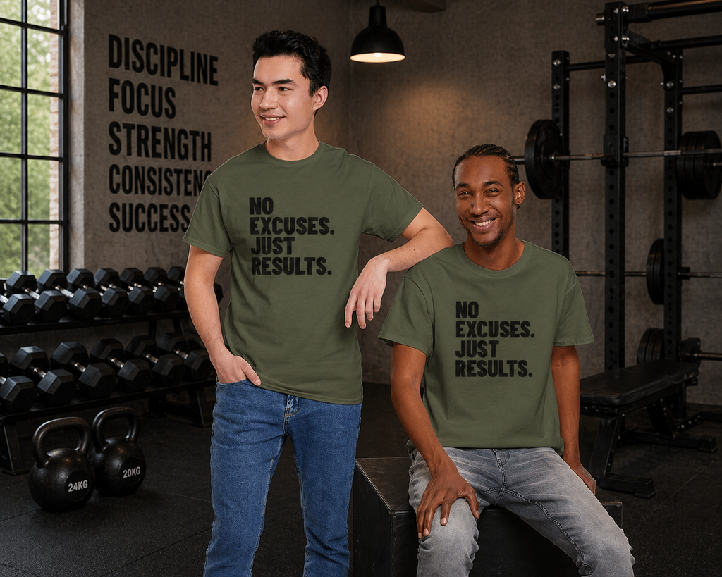 No Excuses. Just Results. | Motivational T-Shirt