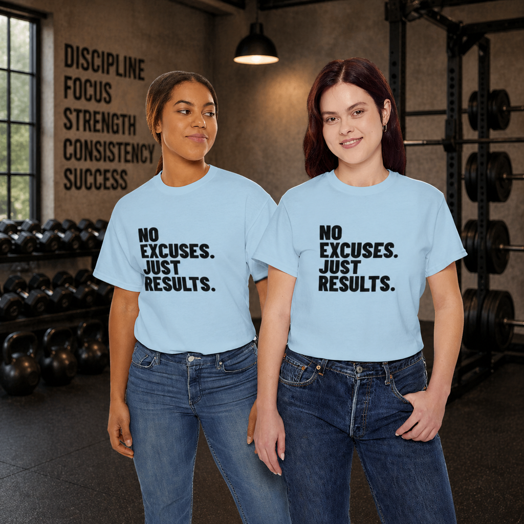 No Excuses. Just Results. | Motivational T-Shirt