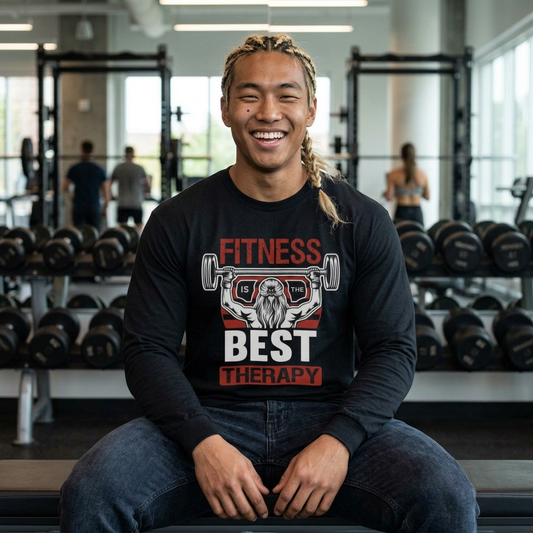 Fitness Is The Best Therapy Long Sleeve Shirt