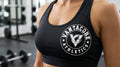 Women's Luxe Bra Minimal Athletic Crop with Heart Logo by Vantacore Athletics