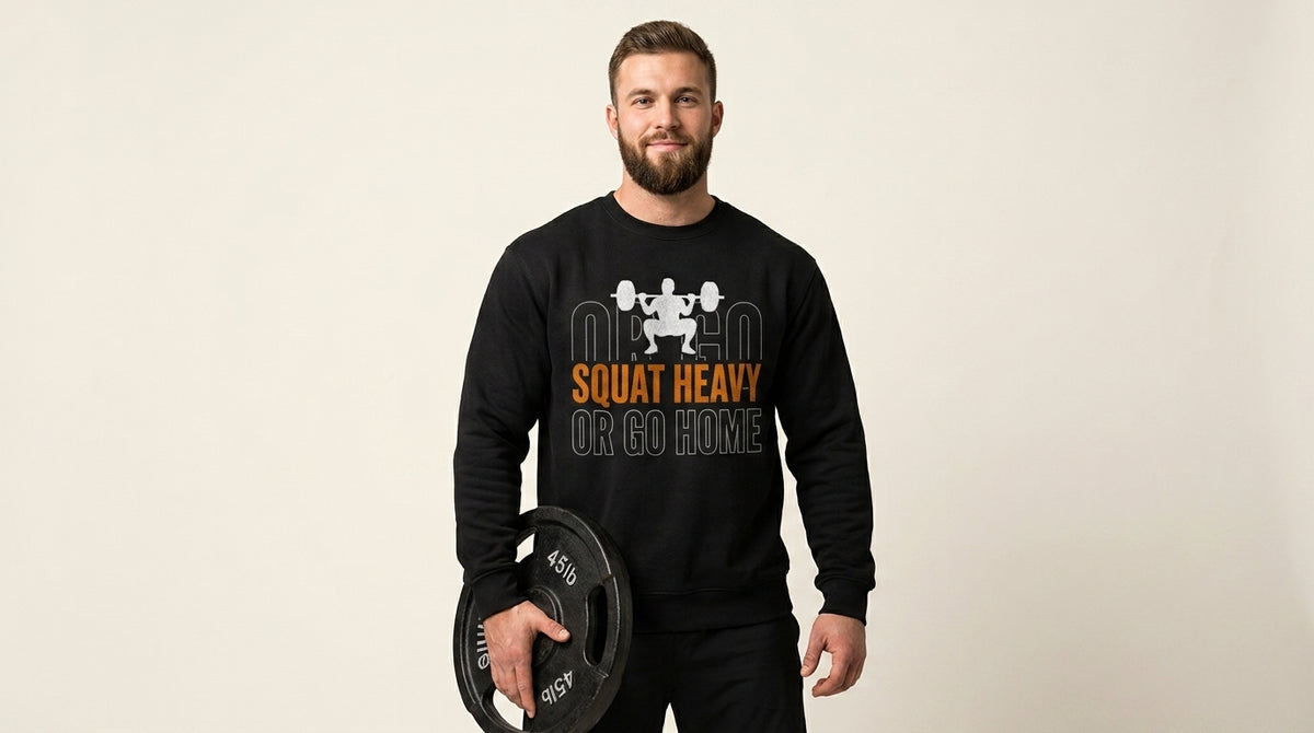 Squat Heavy or Go Home Sweatshirt by Vantacore Athletics
