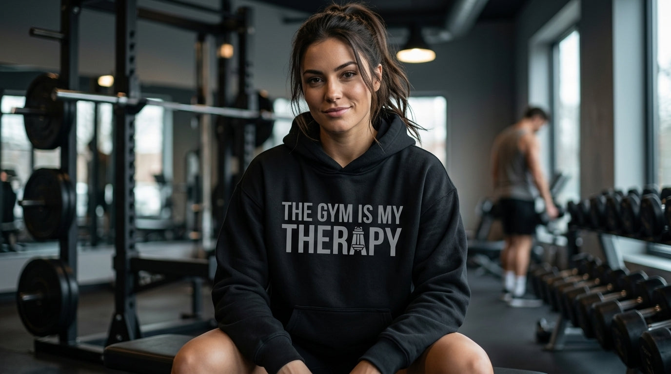 Gym Is My Therapy Hoodie — Vantacore Athletic Pullover