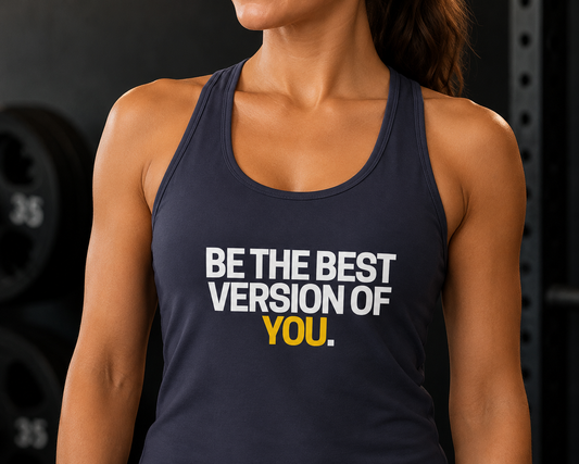 Performance Tank Top — "Be the Best Version of You" Motivational Fitness Tank