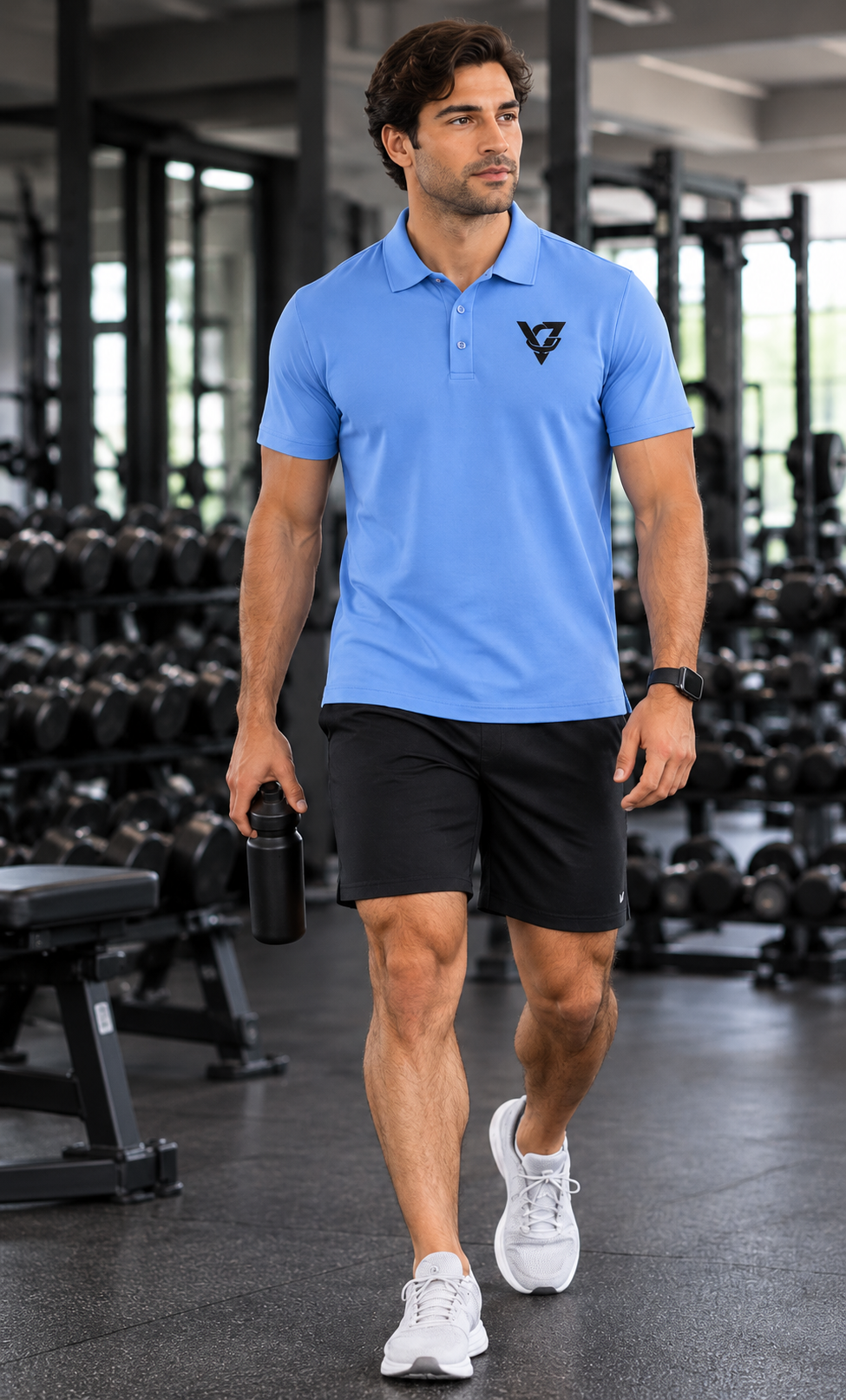 Versa Polo Shirt Versatile Performance Polo with Minimal by Vantacore Athletics