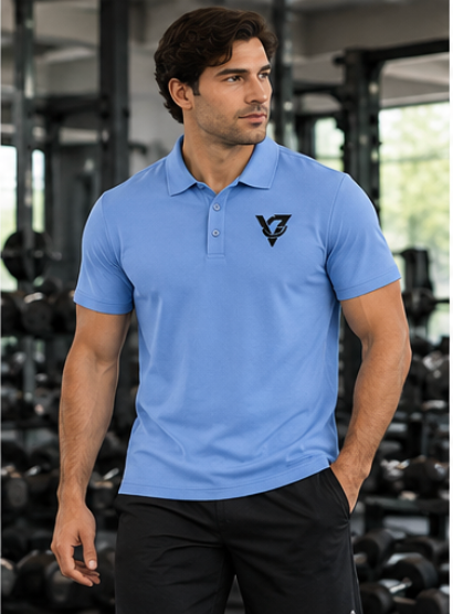 Versa Polo Shirt Versatile Performance Polo with Minimal by Vantacore Athletics, view 2