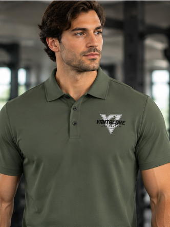 Workwear Pro Polo Classic Logo Embroidered Performance Polo by Vantacore Athletics, view 2