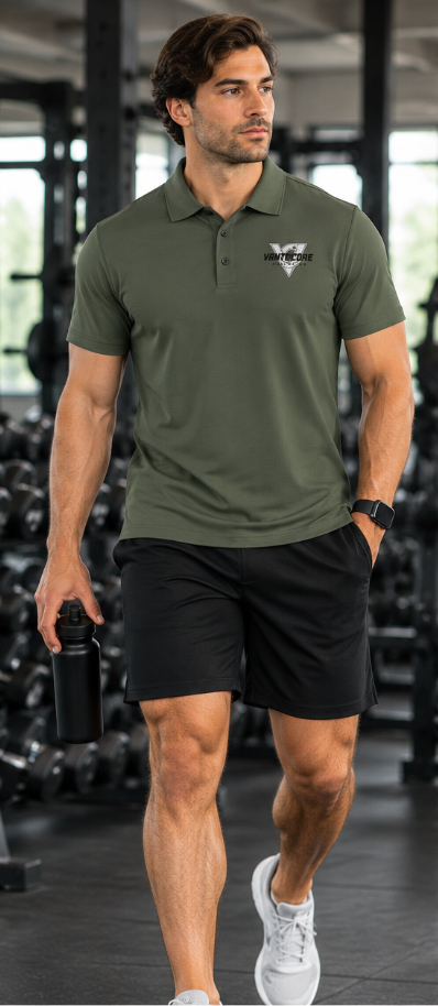 Workwear Pro Polo Classic Logo Embroidered Performance Polo by Vantacore Athletics