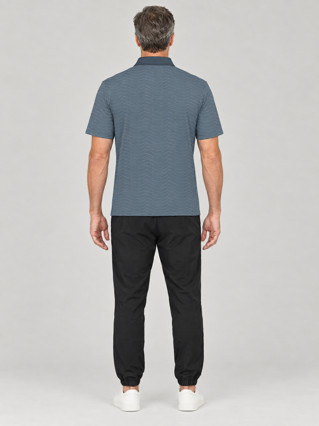 Classic Striped Polo Shirt – Men's Casual Golf & Work Polo