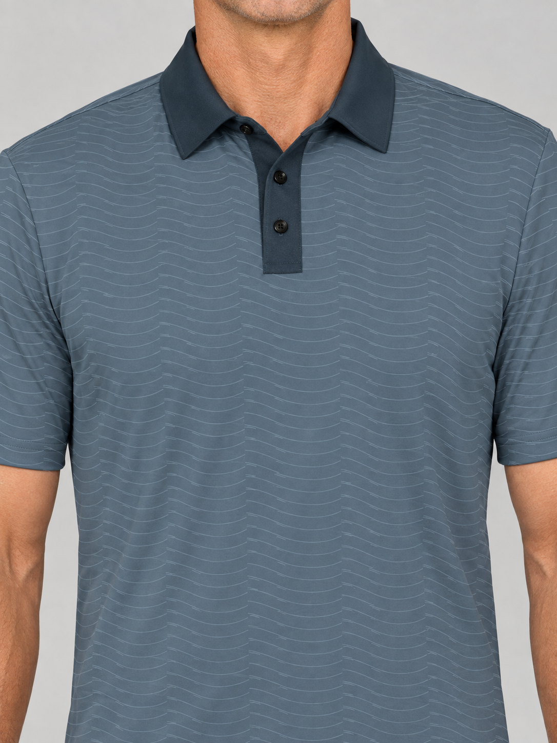 Classic Striped Polo Shirt – Men's Casual Golf & Work Polo