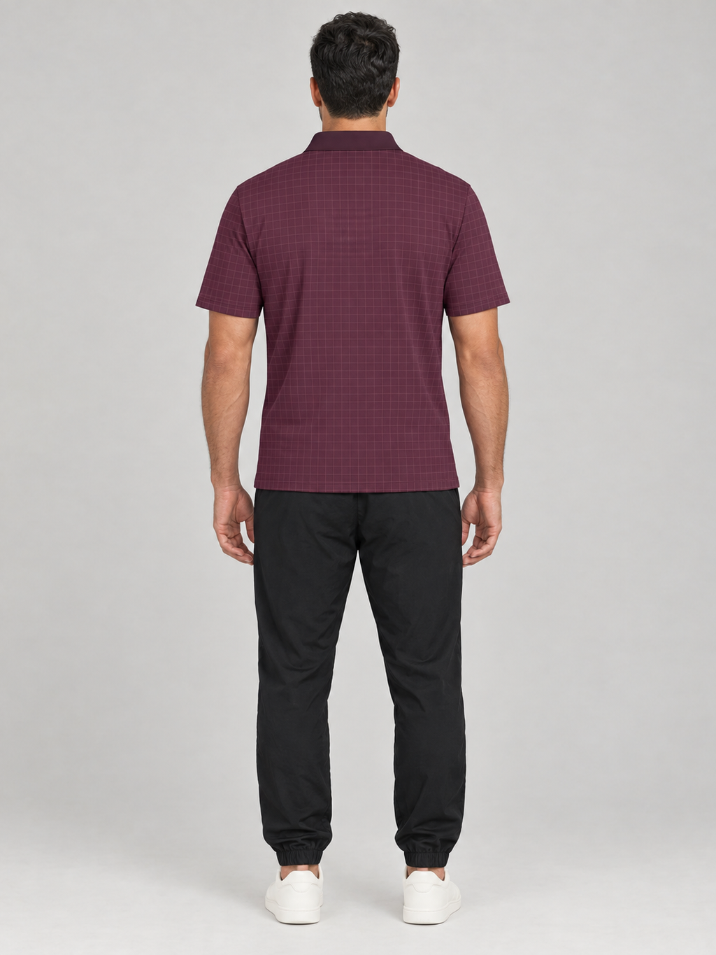 Classic Maroon Polo Shirt — Men's Casual Collared Shirt