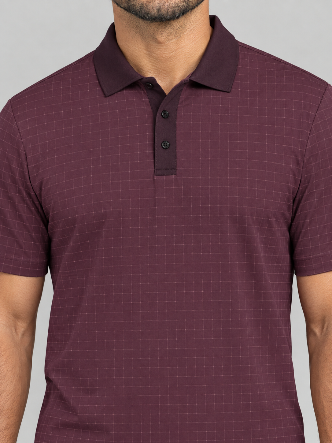 Classic Maroon Polo Shirt — Men's Casual Collared Shirt