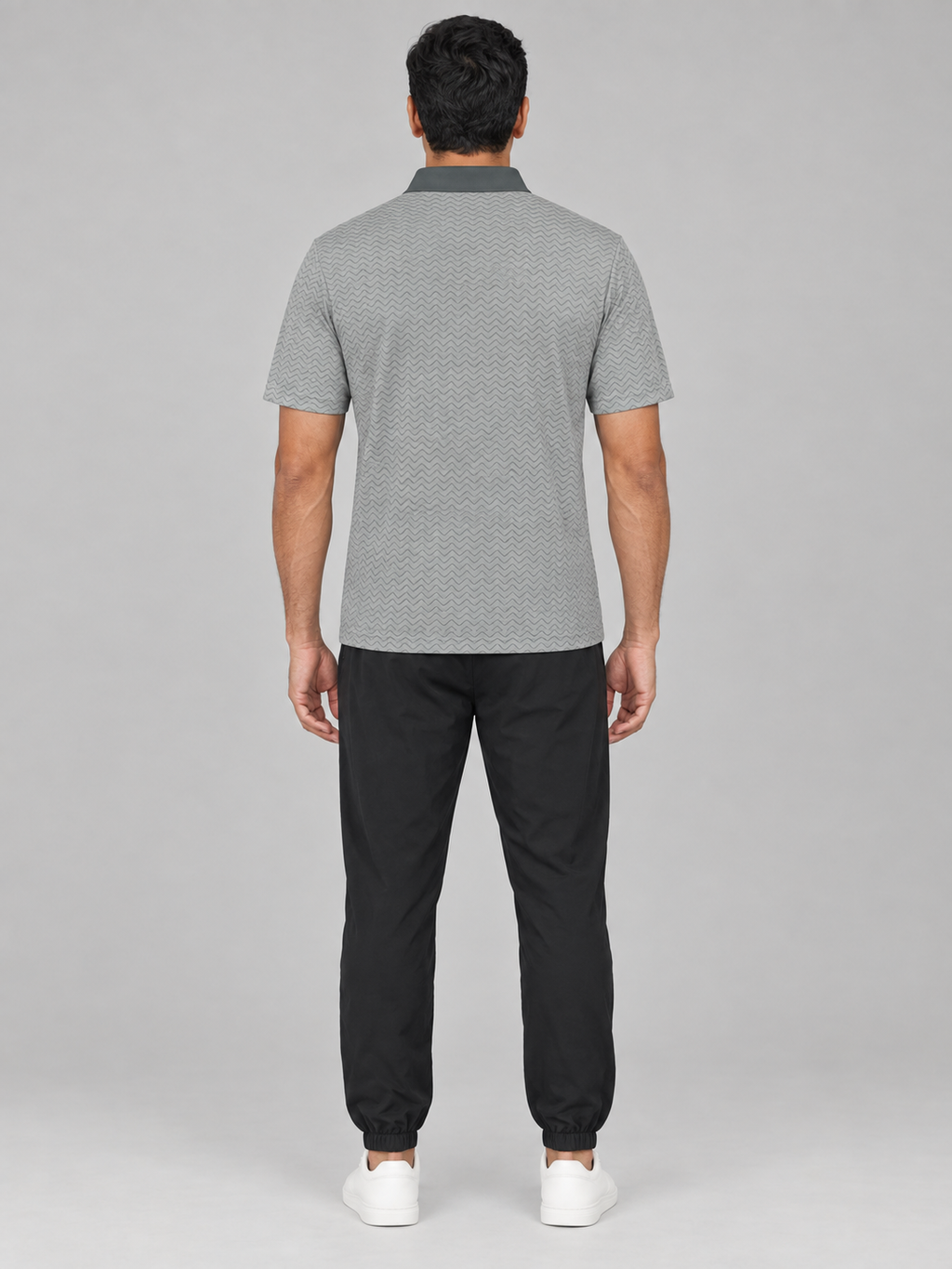 Classic Grey Polo Shirt — Men's Casual Collared Tee