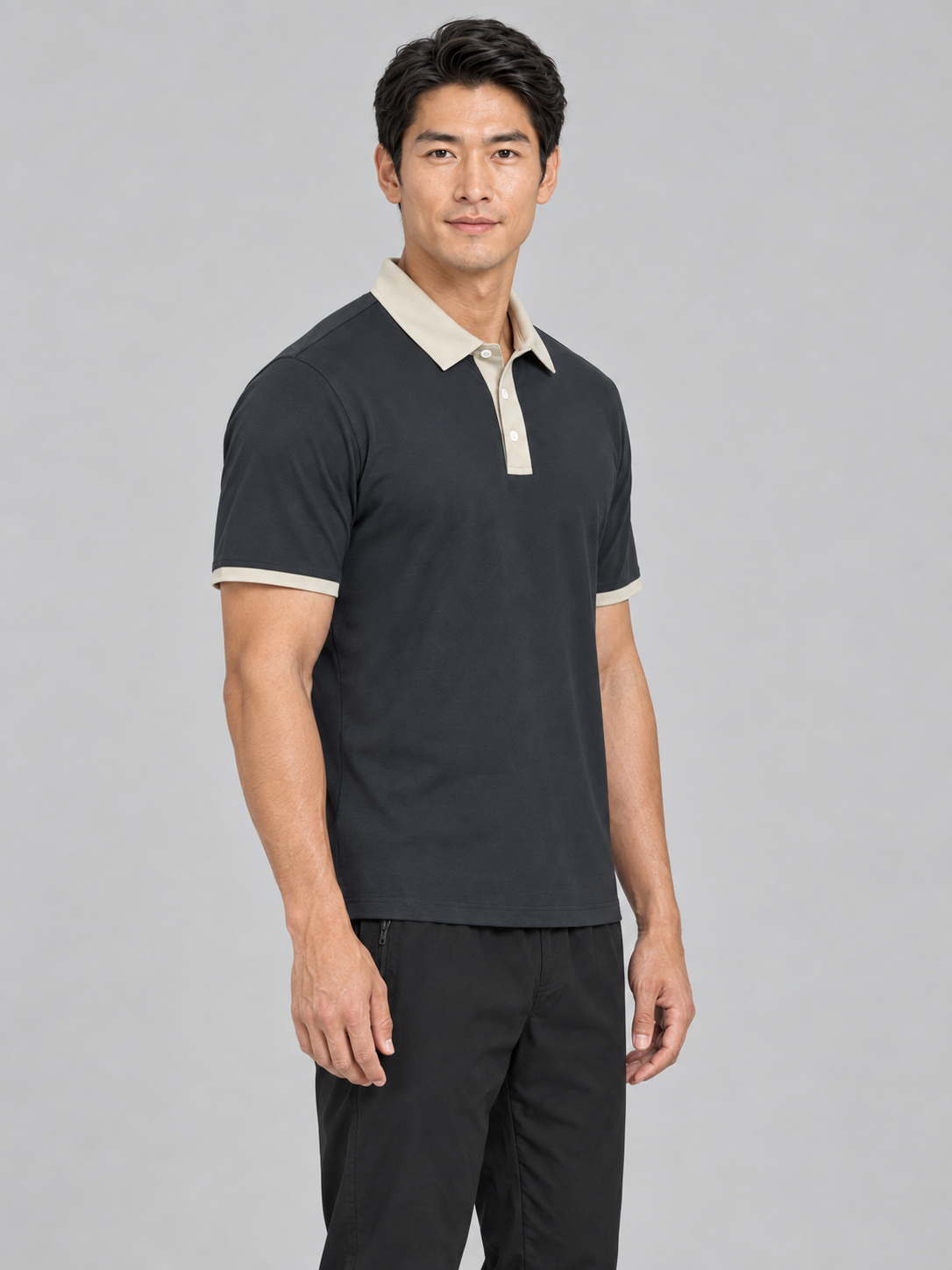 Classic Contrast Collar Polo Shirt — Men's & Women's Casual Golf Tee