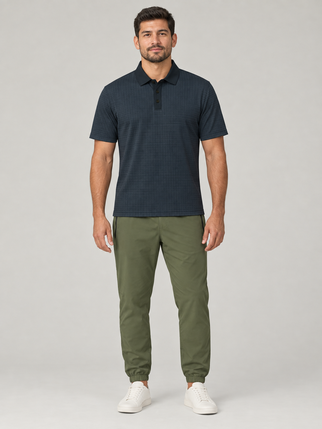 Classic Men's Polo Shirt — All-Over Print Performance Golf Polo