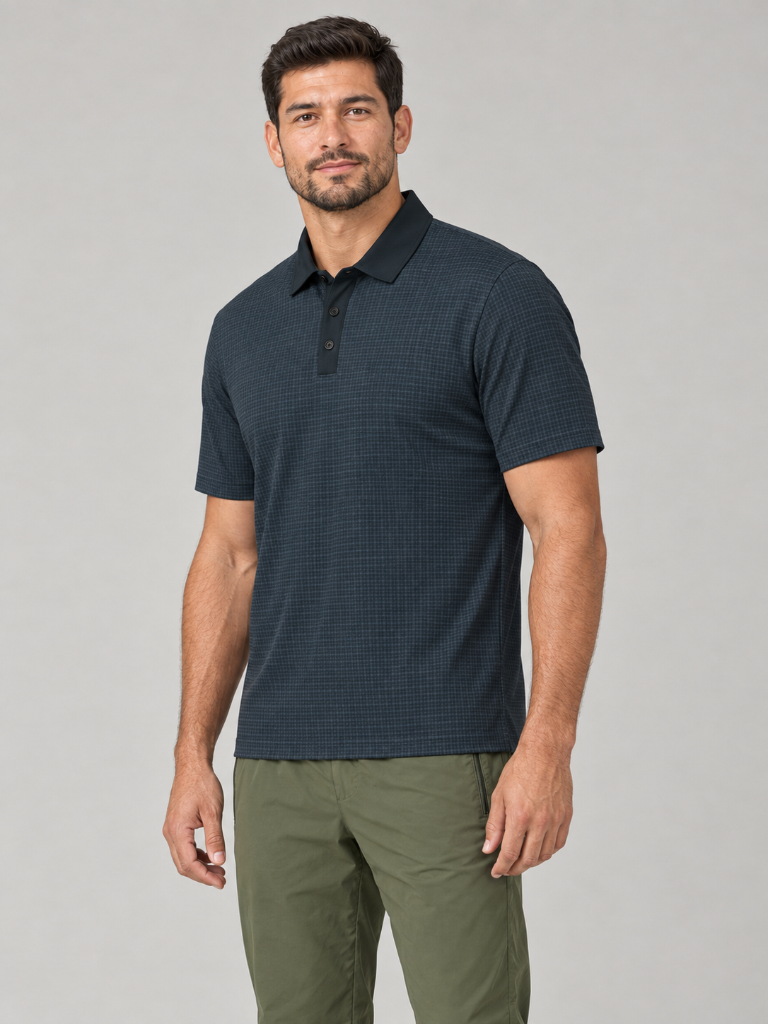 Classic Men's Polo Shirt — All-Over Print Performance Golf Polo