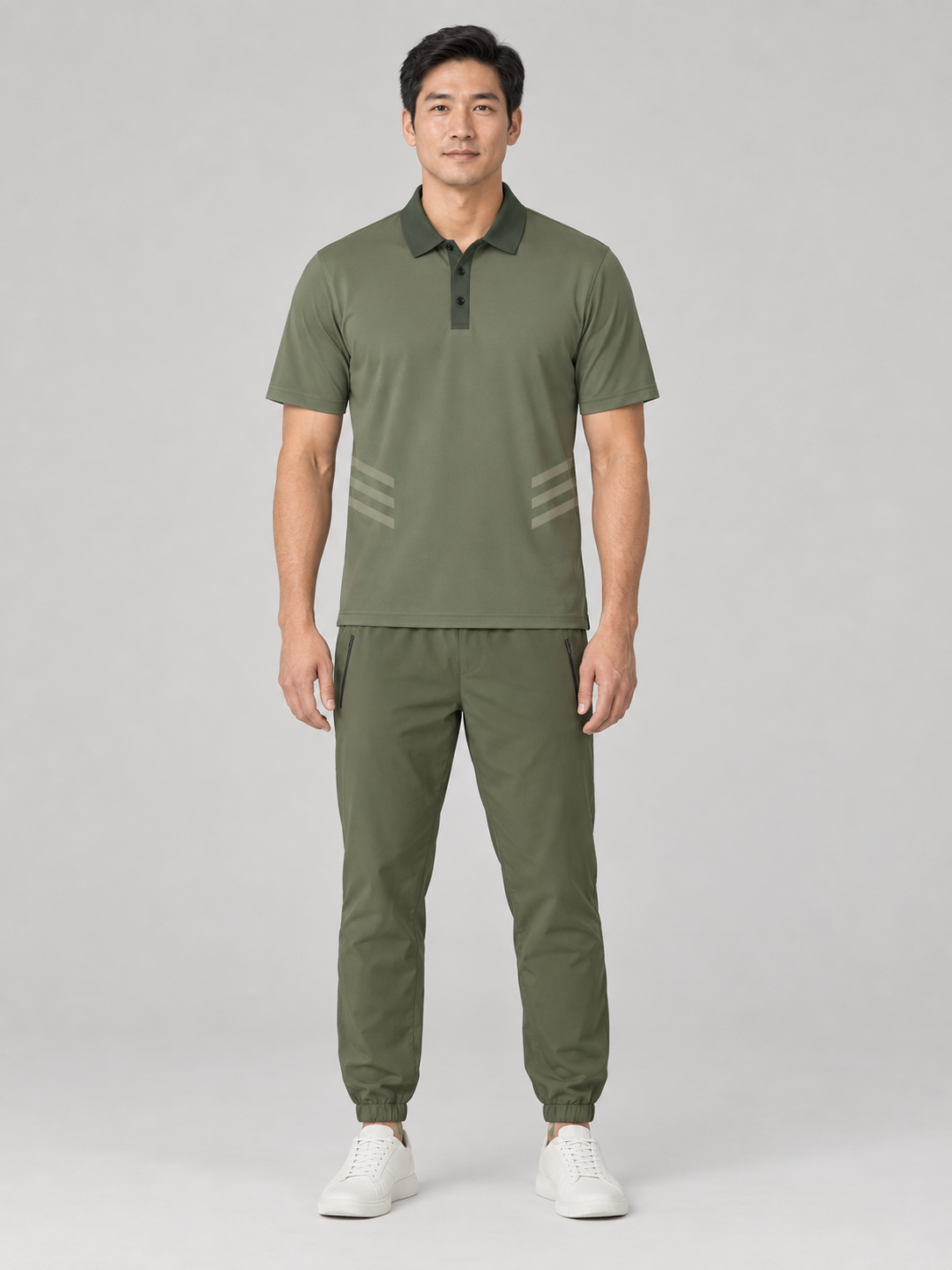 Olive Green Polo Shirt — Classic Casual Men's & Women's Golf Polo