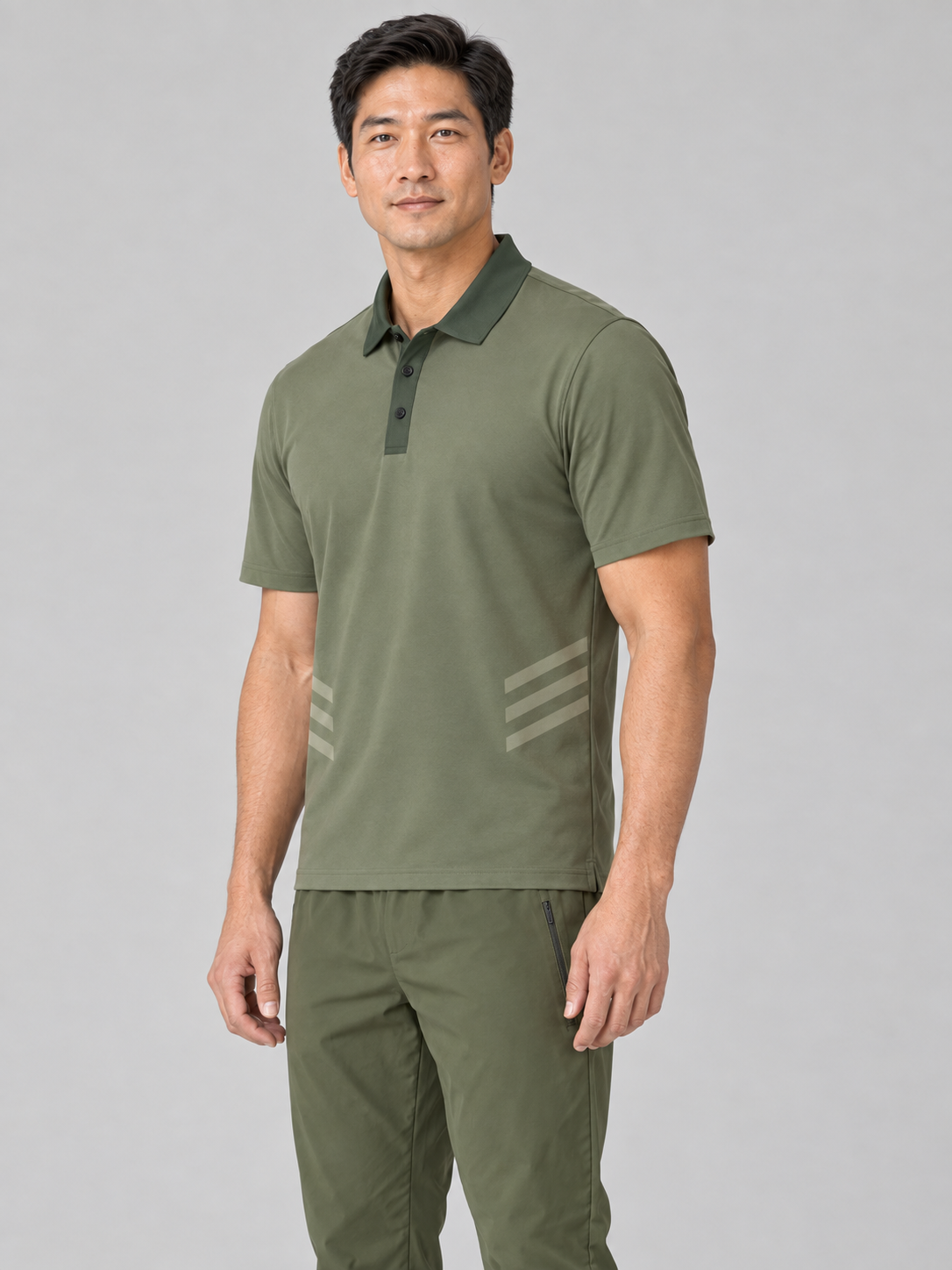Olive Green Polo Shirt — Classic Casual Men's & Women's Golf Polo