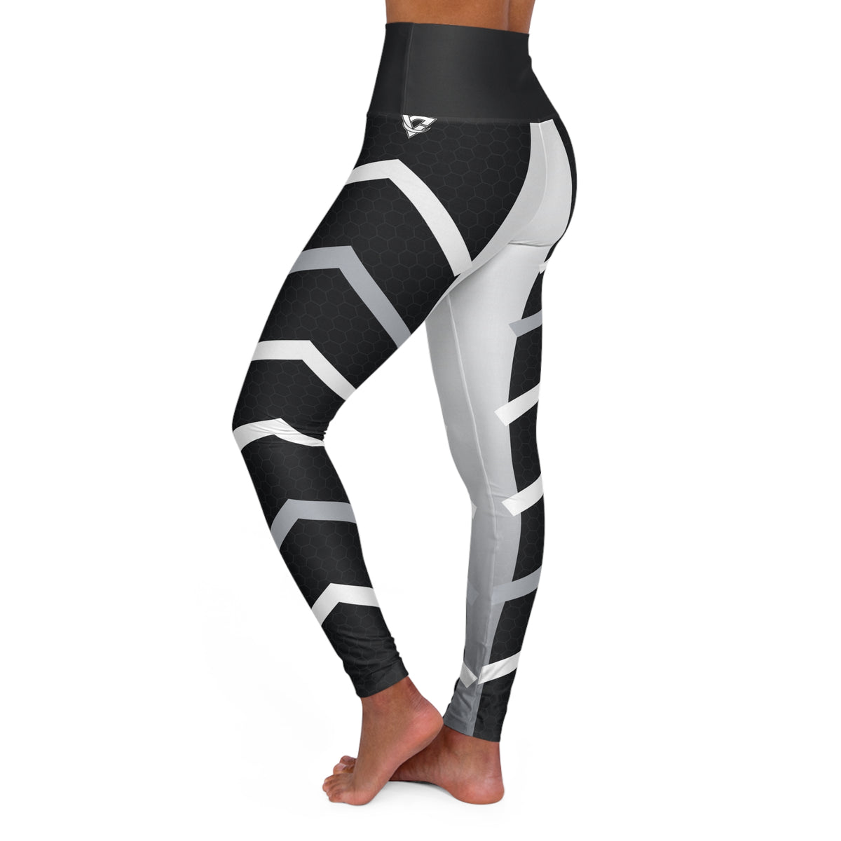 Monochrome Apex High-Waisted Yoga Leggings