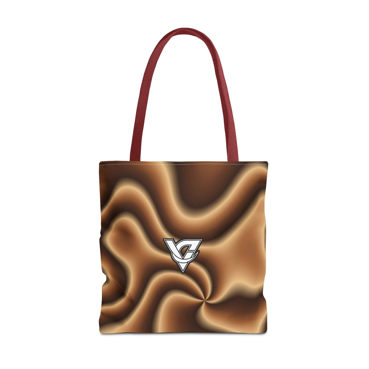 Chestnut Tie-Dye Tote Bag — All-Over Print Gym & Everyday Tote
