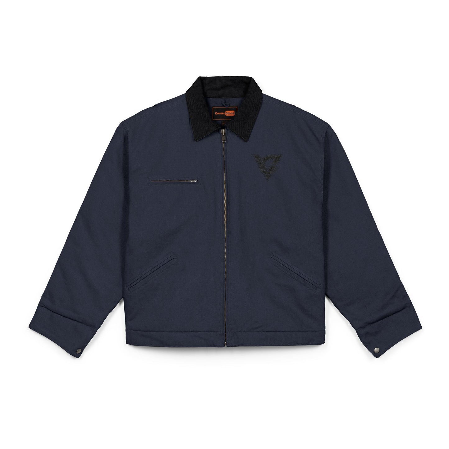 Duck Cloth Work Jacket — Rugged Brown Canvas Workwear Jacket