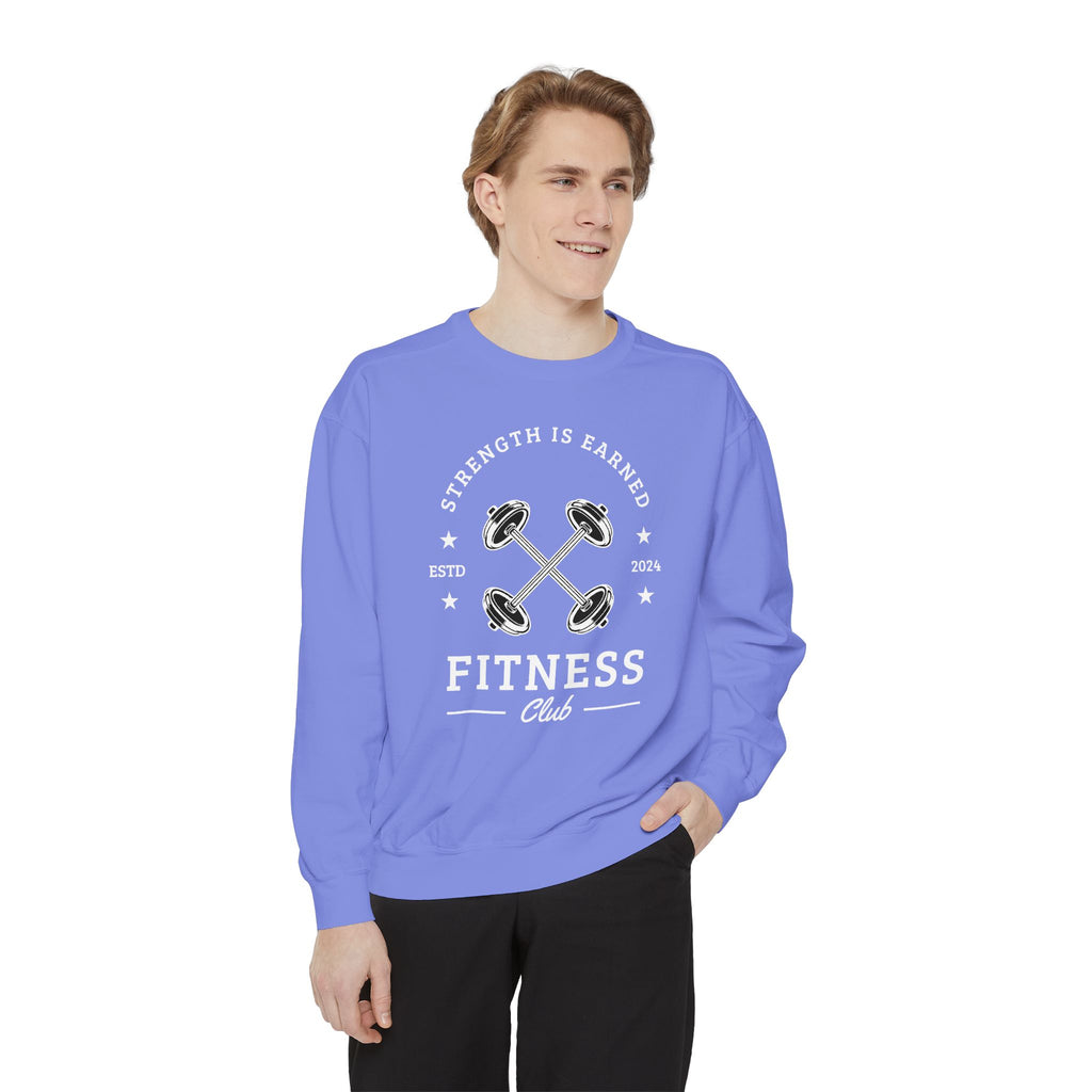 Fitness Club Sweatshirt | "Strength Is Earned" Crewneck