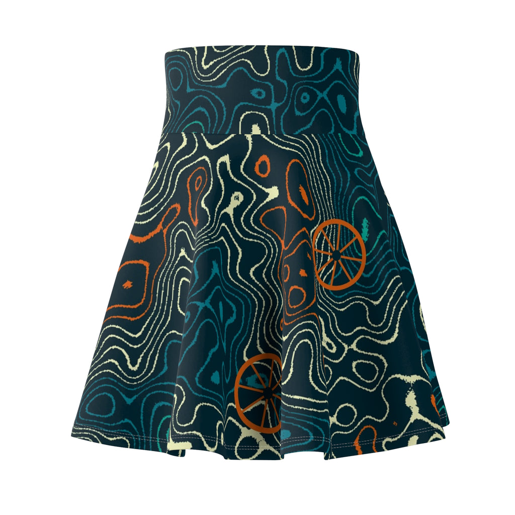 Cycling Peacock Topo Trail Women's Athletic Skater Skirt