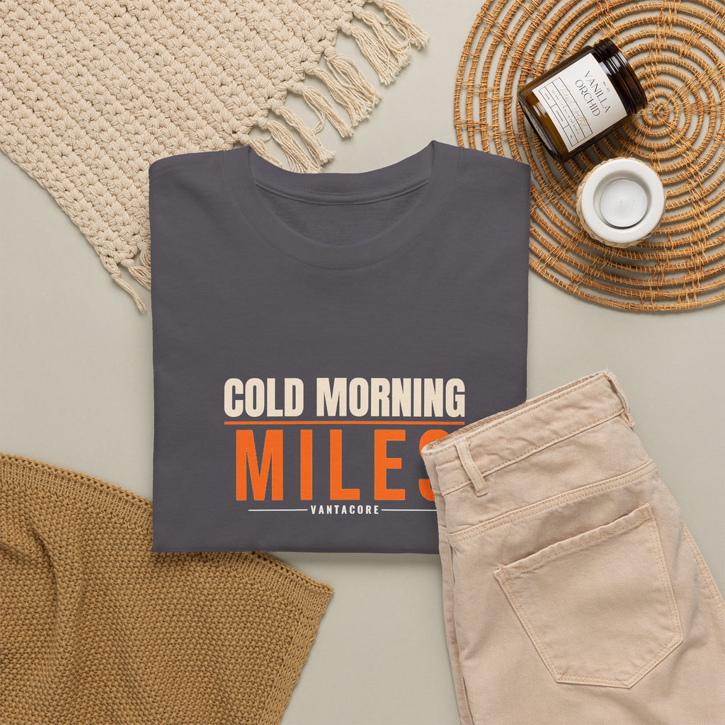 Cold Morning Miles | Men's Graphic Gym T-Shirt