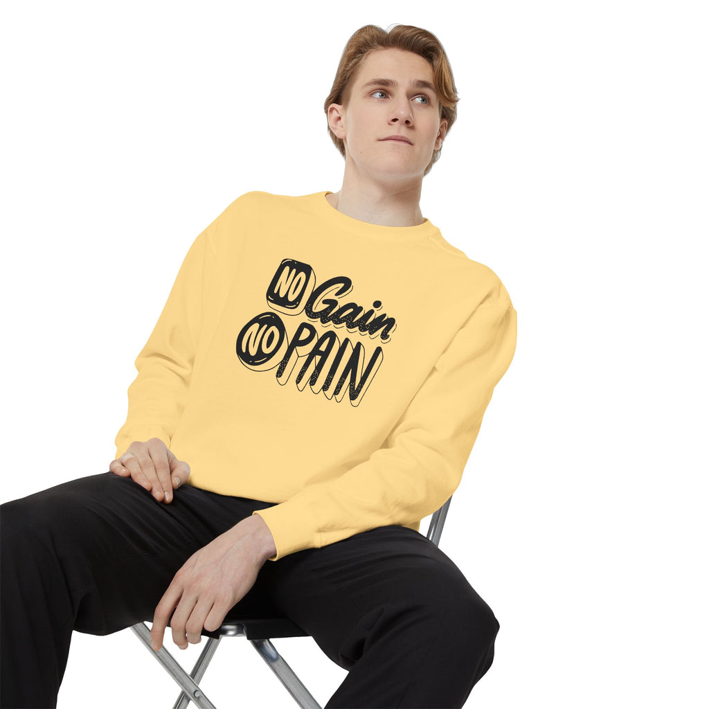 No Gain No Pain Sweatshirt | Motivational Fitness Crewneck