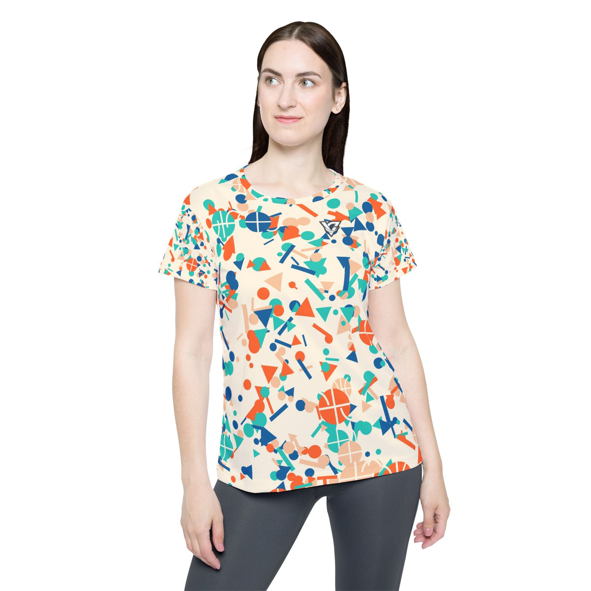 Basketball Papaya Splash Confetti Pop Women's Sports Jersey